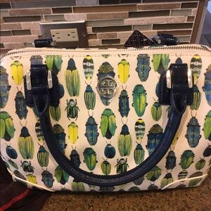 Tory Burch Robinson Kensington Middy Scarab Beetle Bag CB
